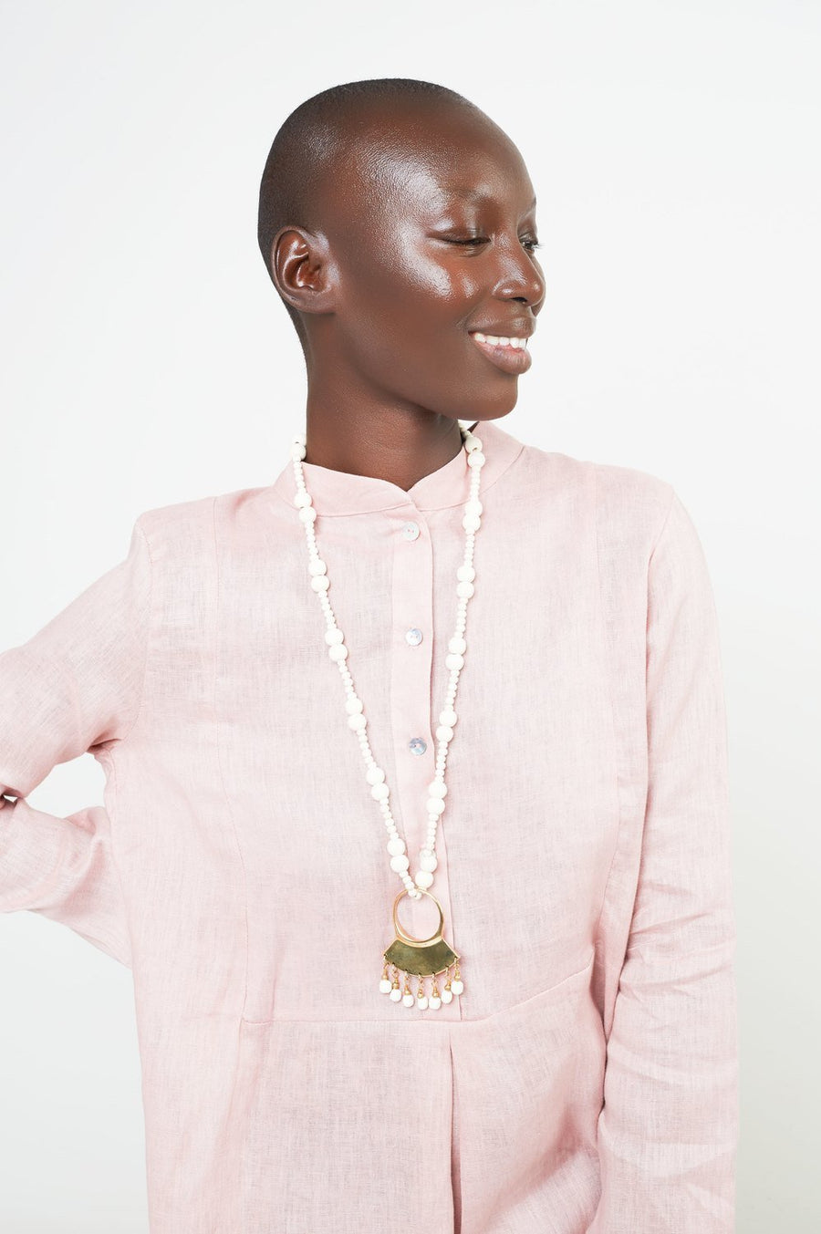 Masaai Necklace Ivory