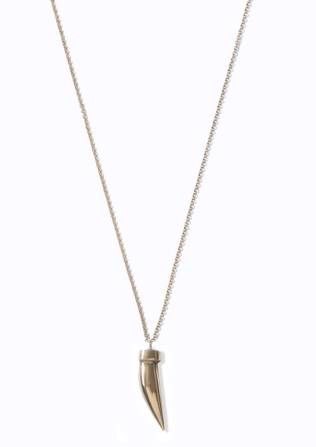 Brass Tooth Necklace