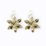 Asha Power Flower Earrings - Solid Brass