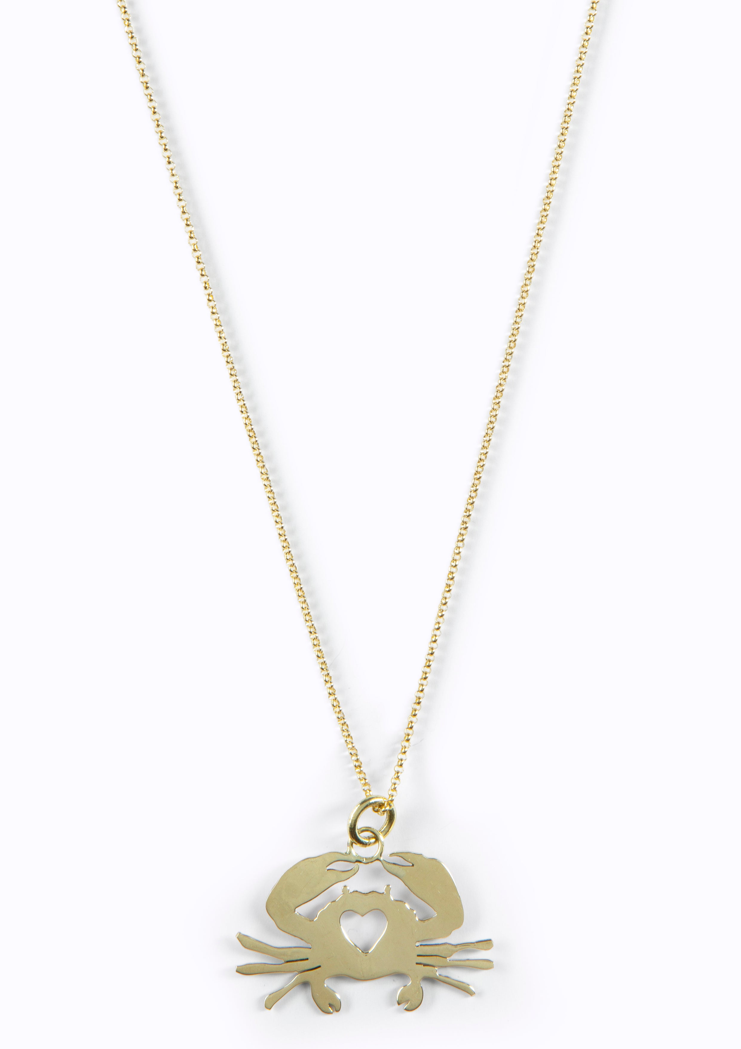 Asha Heart Crab Necklace