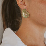 Asha Nautilus Earrings