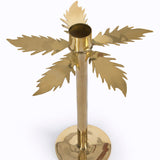 Brass Palm Candle Holder