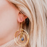 Che Shale Hoops - Lapis