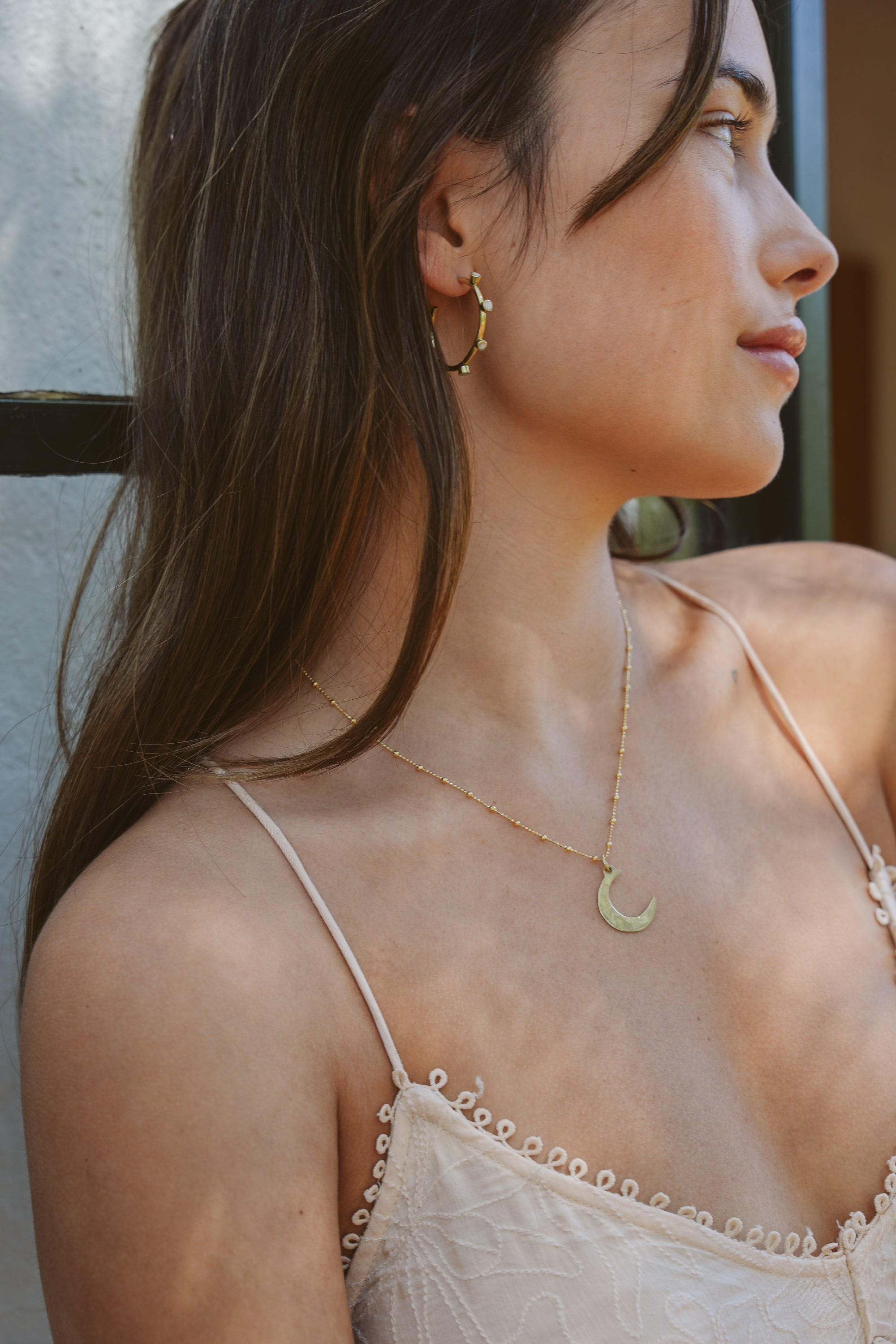 Zuri Hoops Bone