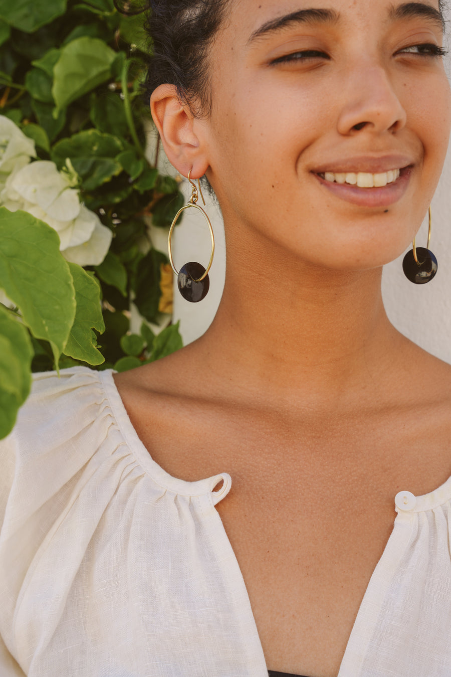 Jatanga Hoop Earrings with Horn