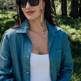 Island Sunglass Holder, Assorted Semi Precious Stones