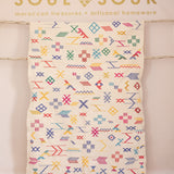 MOR - EMBROIDERED KILIM - MED RUG. (7)