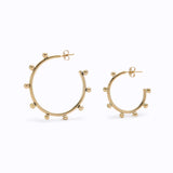 Octopus Hoops Brass