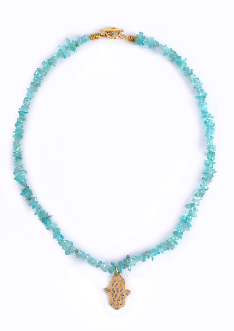 Pwani Necklace Aqua Apatite