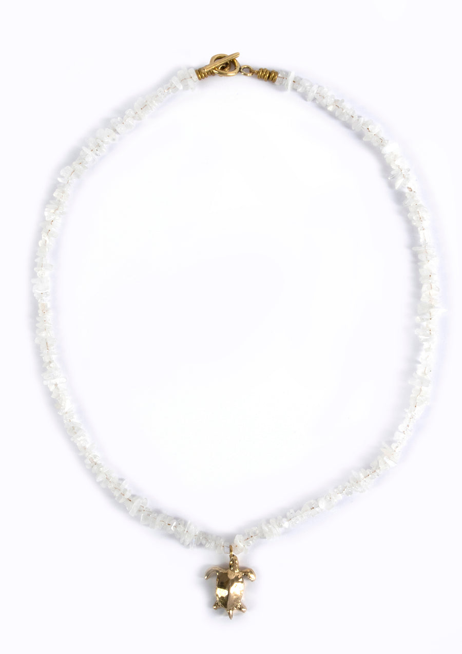 Pwani Necklace White Moonstone