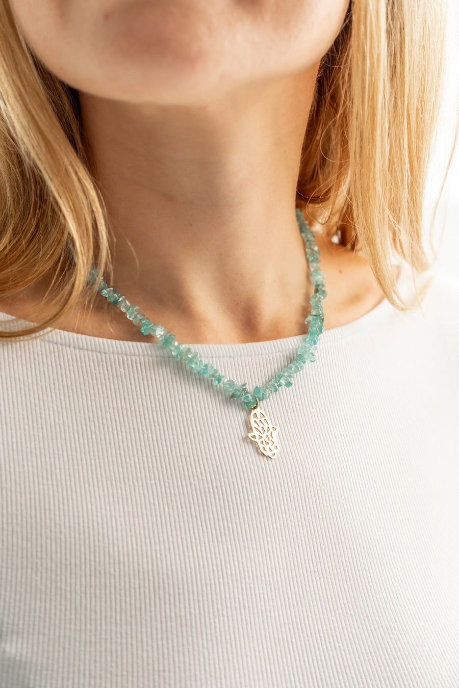 Pwani Necklace Aqua Apatite