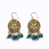 Sand Dollar Earrings - Apatite