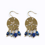 Sand Dollar Earrings - Lapis