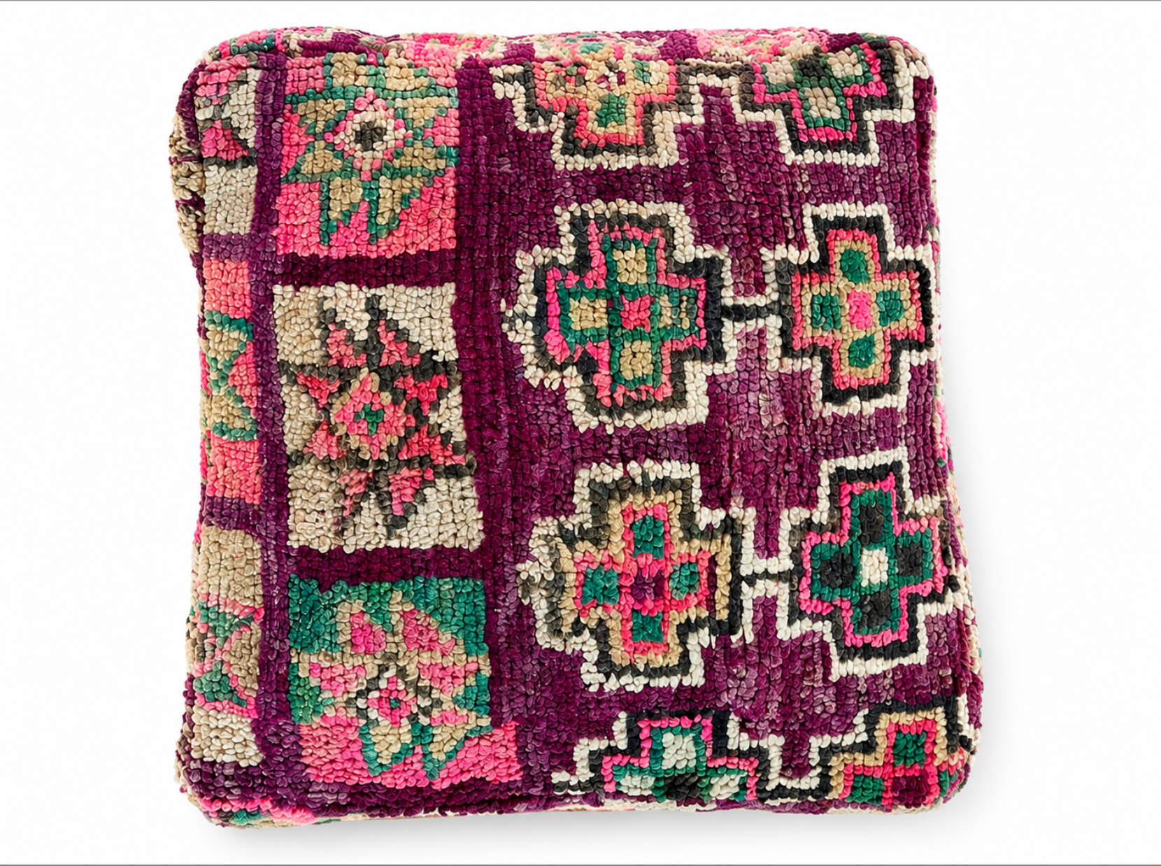 MOR - Vintage Floor Cushions - Aubergine hues - Cover Only