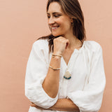 Shell Necklace Apatite