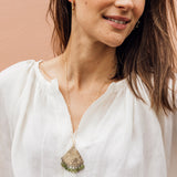 Shell Necklace Peridot