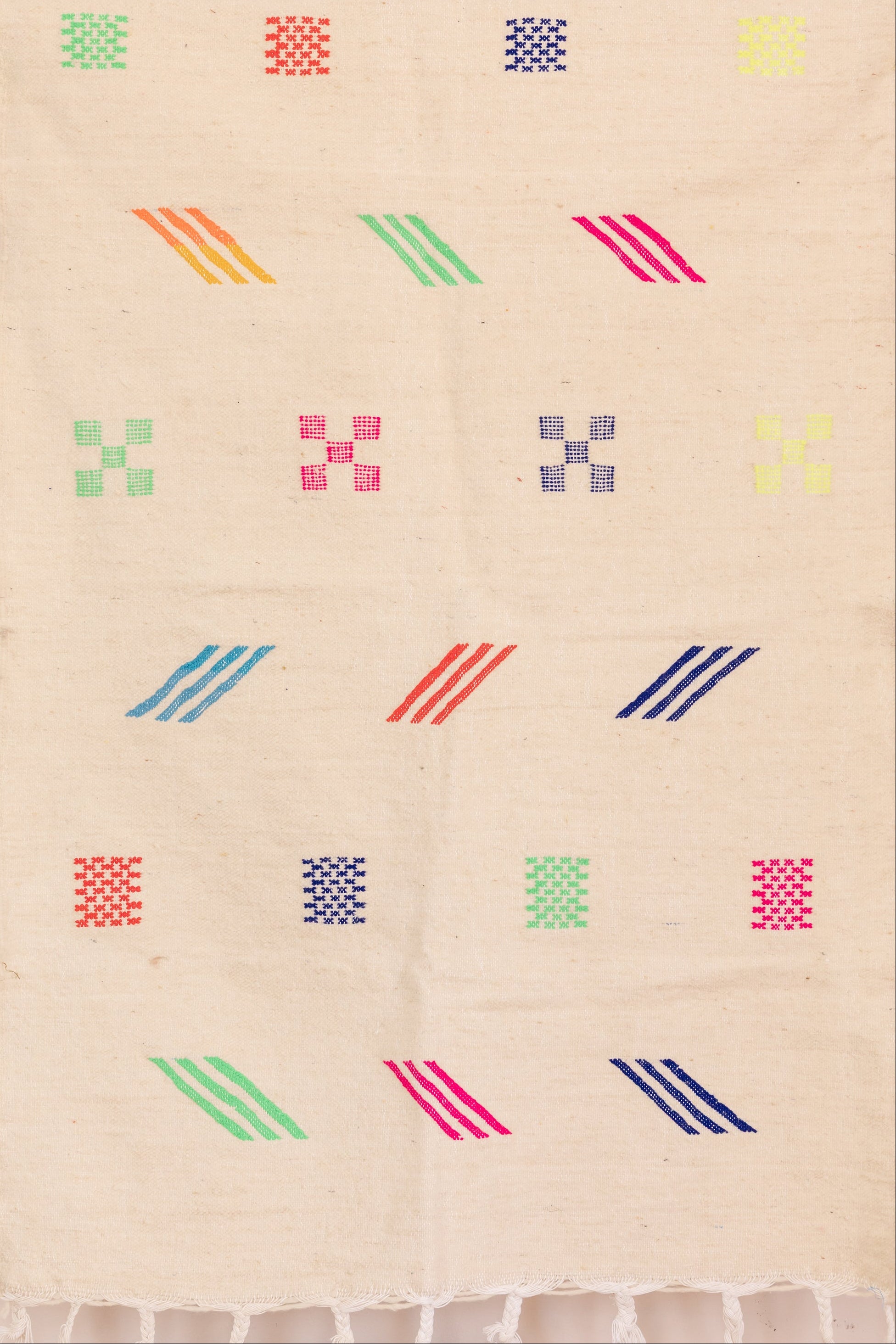 MOR - EMBROIDERED KILIM - SMALL RUG (10)