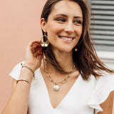 Afro Chain Necklace with Disc