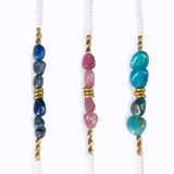 Island Sunglass Holder, Assorted Semi Precious Stones