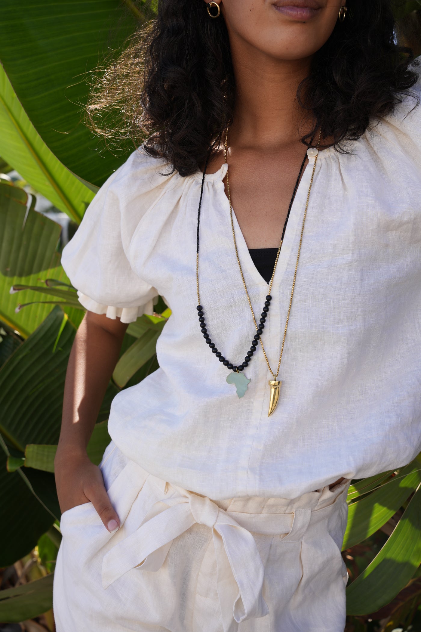 Swahili Africa Necklace Ebony