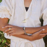Swahili Elephant Necklace Ivory