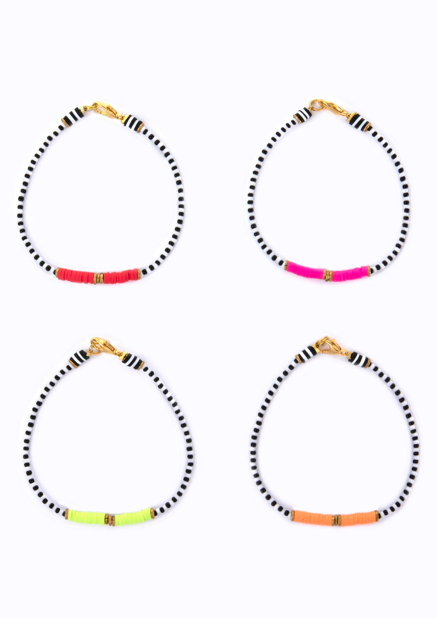 Zebra Bracelets Colourful