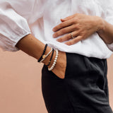 Juju Bracelet - Set of Four Ebony and Ivory