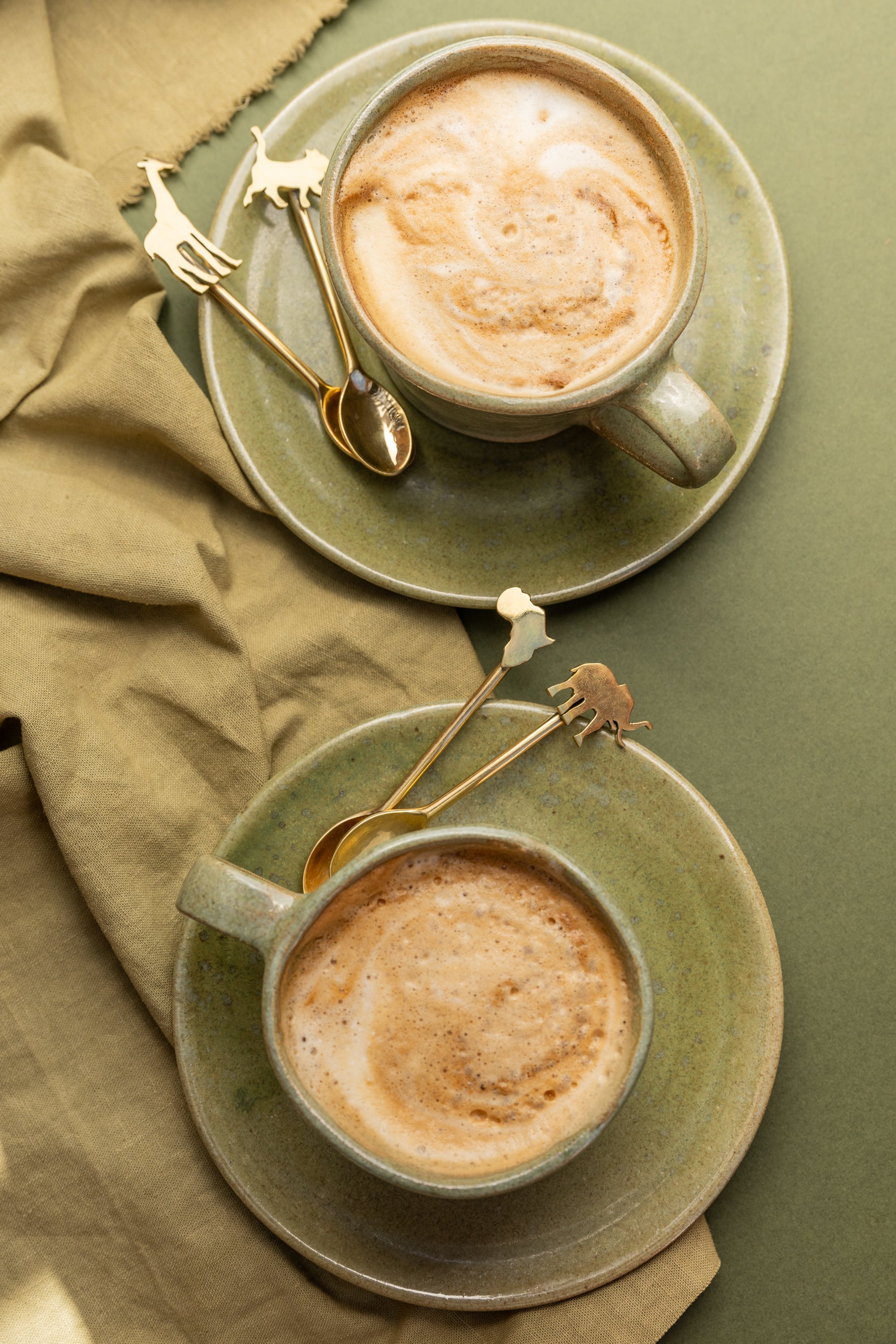 Brass Teaspoons - Africa Safari