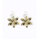 Asha Power Flower Earrings - Solid Brass