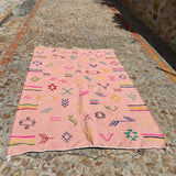 MOR - EMBROIDERED KILIM - MED RUG. (11)
