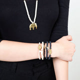 Swahili Elephant Necklace Ivory