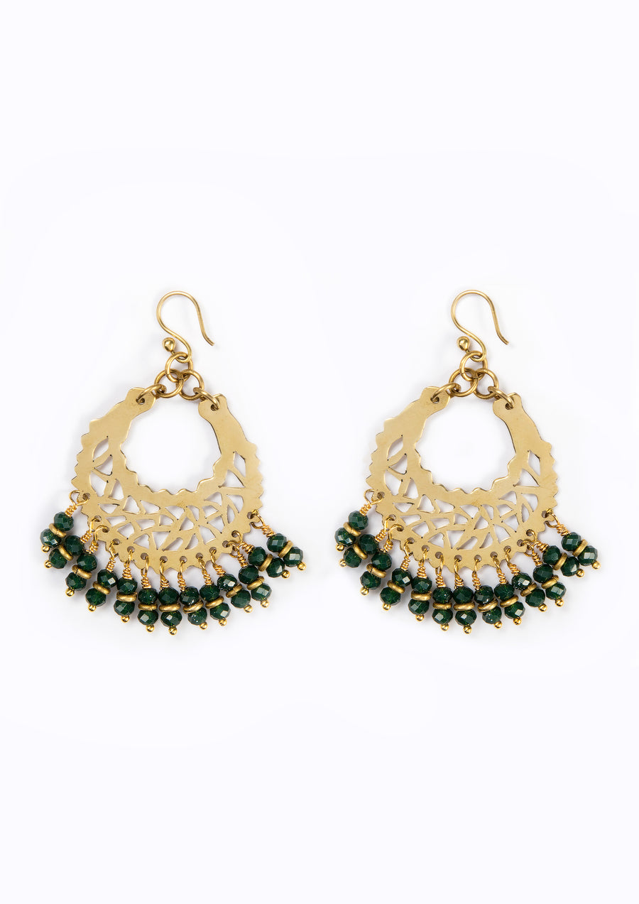 Marrakech Earrings Emerald