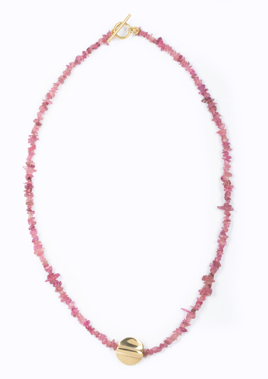 Pwani Necklace Pink Tourmaline